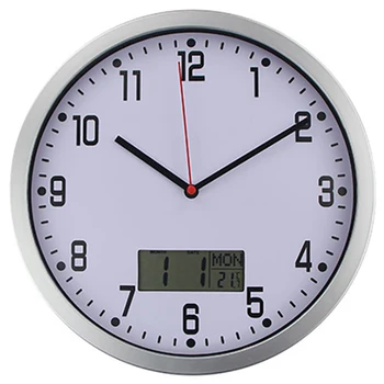 Timelike Clássico Indicador De Temperatura Do Relógio De Parede Digital Moderna Plasitc Relógio De Quartzo Horloge Retro Relógio De Parede