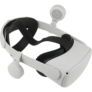 VR Melhorar o Som através de Auscultadores para o Oculus Quest 2 Gire 360 Graus Aux Conector de Fones de ouvido para o Oculus Quest 2
