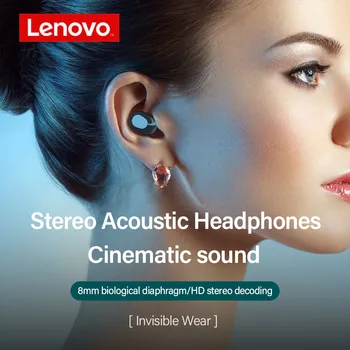 A Lenovo XT91 TWS Fone de ouvido Fones de ouvido sem Fio Bluetooth 5.0 AI Controle Gaming Headset Estéreo de baixo de Redução de Ruído Com Microfone