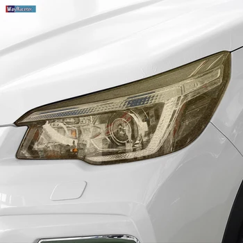2 Pcs com o Farol do Carro do Filme Protetor de Farol de Restauração Preta Transparente TPU Adesivo Para Subaru Forester 2019 2020 Acessórios