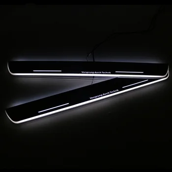 CARPTAH Guarnição do Pedal do Exterior do Carro Peças LED Soleira da Porta de Chinelo Placa Caminho Dinâmico, Gerador de luz Para Audi A6 / S6 C7 2013