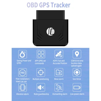 OBD GPS Tracker TK306 16PIN OBD Plug Play Carro GSM OBD2 Dispositivo de Rastreamento GPS Localizador OBDII online com o APLICATIVO de Software
