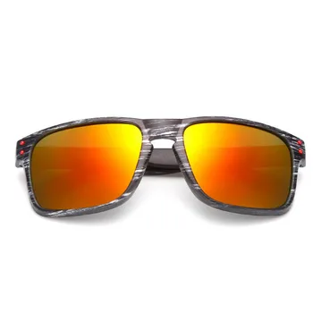 RBRARE Imitação de Madeira da Grão Óculos de sol das Mulheres/Homens da Marca do Designer de Óculos Exclusivo Pernas de Madeira Vidros Refletivos Oculos De Sol