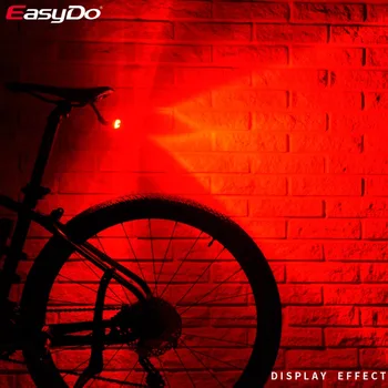 EasyDo de Trás da Luz da Cauda de Bicicleta de Ciclismo de Luz Brilhante Super 700mAh 35hrs 50 LEDs com 3 fixo formas de Bicicleta Acessórios EL-2104