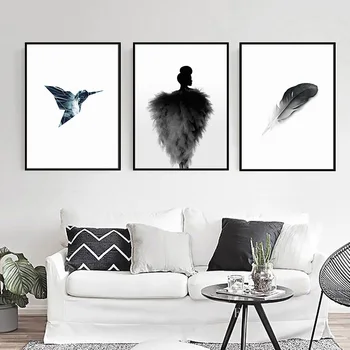 Simples Nórdicos Decoração de aves Tela de Pintura de Parede a Imagem Para a Sala de Arte de Parede de pôsteres e impressões de Decoração de Casa de 30x40
