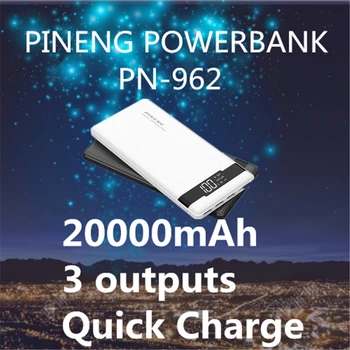 Pineng Powerbank PN961/PN962 QuickCharge PN920/PN951/PN958/PN960/PN963/PN968/PN969/PN983/PN989/PN999 2000mAH/10000mAh/6000mAh