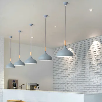 Modernas luzes pingente pandant lâmpada nórdicos estilo loft design lustre de madeira, sala de jantar cozinha de decoração de casa de luminárias
