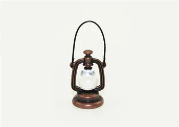 10PCS 1:12 Miniatura Vintage Óleo Lâmpada de Querosene Tempestade Lanten Casa de bonecas de Iluminação Acessórios Móveis