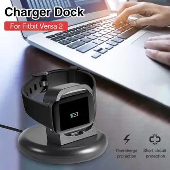 Cabo USB Carregador Magnético Rápido Cabo de Carregamento Dock Stand com Fio de Carregador de Berço Para o Fitbit Versa 2 Smart Watch Acessórios