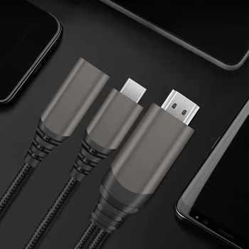 USB-C para Cabo HDMI Pode Ser Conectado ao Celular/ Tablet /Computador Notebook para NS MUDAR