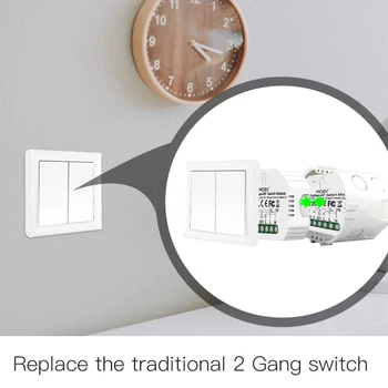 Tuya ZigBee 30 Smart Home Interruptor De Luz Módulo De Relé 2 Gangue De Vida Inteligente Tuya De Controle De Aplicativo Trabalho Com Alexa Inicial Do Google Yandex