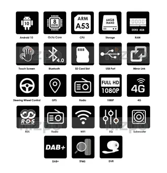 Dois Din Car Multimedia Player Android 4G 64G PX5 Auto Rádio Para Skoda/Seat/Volkswagen/VW/Passat b7/POLO/GOLF 5 6 DVD GPS 8 Núcleos