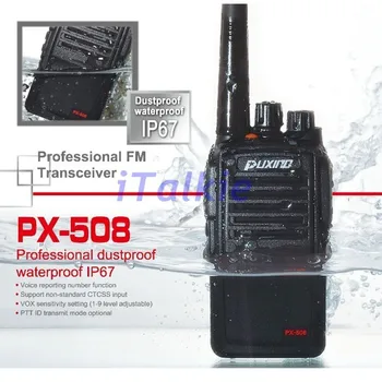 PUXING PX-558 (PX-508) IP67 Impermeável Rádio, à prova de Poeira em Dois sentidos profissional de Rádio Walkie-Talkie PX558 PX508 Transceptor