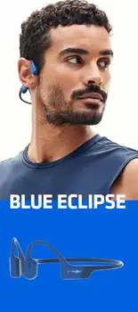 Sem fio osso condução auricular-Aeropex Azul Eclipse Aftershokz