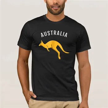 Marca camisa de homens Austrália Canguru Australiano Lembrança T-shirt de manga Curta-Mens moda verão tshirt