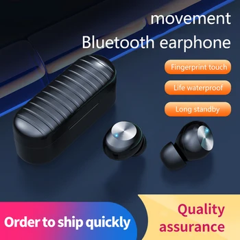 Frete grátis Alta Qualidade Myinnov TWS M31 Fone de ouvido sem Fio Tecla de Toque Bluetooth 5.0 Estéreo de Fone de ouvido Earbud com Caixa-carregador Micr