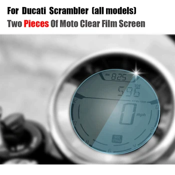 JMCRider Duas Peças Em Uma Parcela Para a Ducati Scrambler (todos os modelos) de e até Cluster de Riscar a Película da Proteção do Protetor de Tela