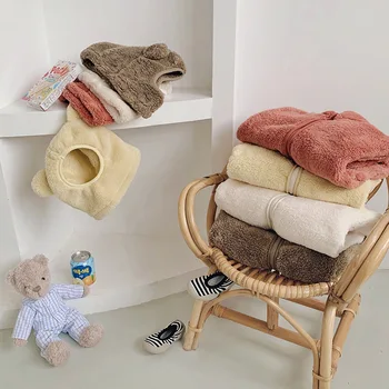 2020 Novo Bebê Meninas Com Chapéu De Romper Algodão Moda Inverno Babys Macacão