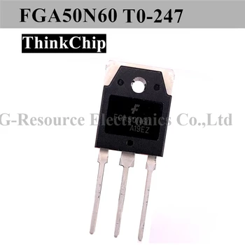 (10 pcs) FGA50N60 TO-247 FGA50N60LS 50N60 T0-3P Grande Corrente MOSFET de canal N-