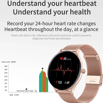 LIGE Novo Smart Watch, o Coração dos Homens a Taxa de Oxigênio no Sangue Mensagem de Lembrete Esporte Impermeável Ecrã Táctil de aço inoxidável smartwatch