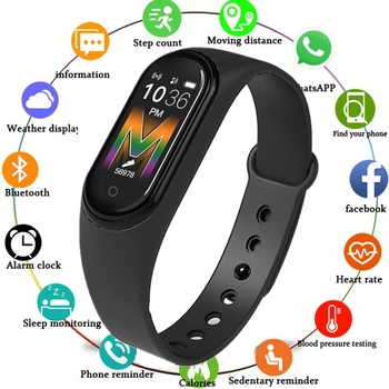 M5 Inteligente Pulseira Bluetooth Chamada de Fitness Tracker frequência Cardíaca Pressão Arterial Pedômetro Esportes Smart Watch Homens Inteligentes Banda pk M4 M3