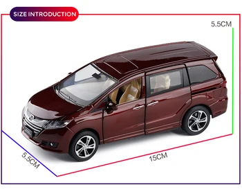 1:32 Honda Odyssey Diecasts Veículos De Brinquedo De Modelo De Carro Com Som Luz Do Carro De Brinquedos Para O Menino Dom Coleção Frete Grátis