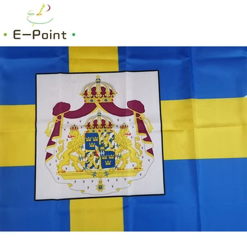 Real sueca Padrão Suécia Bandeira 2*3 pés (60*90 cm) 3ft*5 pés (90*150cm) Tamanho Decorações de Natal para a Casa Bandeira Bandeira