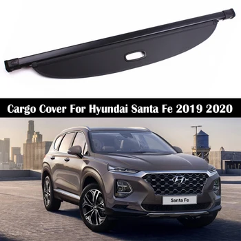 De Carga traseira Tampa Para Hyundai Santa Fe IX45 2019 2020 2021 privacidade Tronco Tela sombra do Escudo de Segurança Automático Acessórios