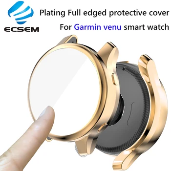 Ultra-Fina de proteção caixa de Relógio Para Garmin Venu completa Capa Protetor de quadro para venu assistir Choque-revestimento resistente à Shell de caso