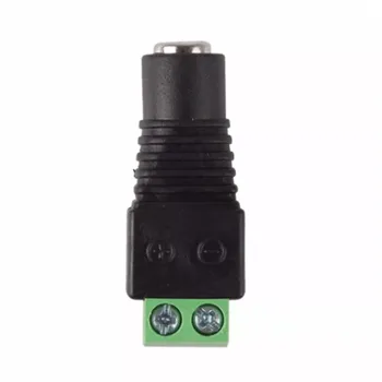10 PCS 5.5*2.1 mm Alimentação de DC Masculino Feminino Plug Jack Conector do Adaptador para CCTV do DIODO emissor de luz 5050 3528 5630 Luz de Tira