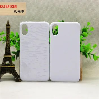 A mistura de 3D em Branco Sublimação Fosco e Brilhante de telefone de plástico de caso 100