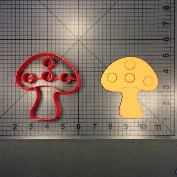 Vegetal Série de Cogumelo Bonito a Forma da Casa de Vapor Pão Cortador de Bolo Fondant de Decoração Molde Impresso em 3D PLA
