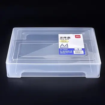 A4 plástico transparente portátil arquivo caixa à prova de Umidade portátil de dados de caixa de
