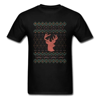 Nova Vinda De Jovens Camisetas Gola Redonda Algodão Inverno Basic T-Shirts Mulheres Homens Natal Engraçado Elk Hipster T-Shirts Homem