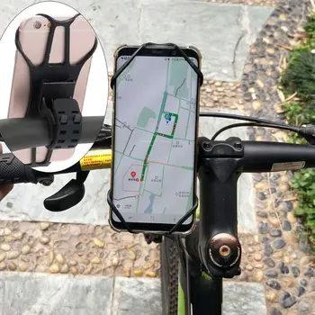 Universal Bicicleta Telefone de Montagem Ajustável de Bicicletas de Ciclismo Pegador de Silicone Titular Suporte para o iPhone, Samsung, Huawei Xiaomi Inteligente Pho