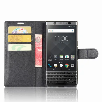 Para BlackBerry KEYone DTEK70 Caso Flip em Couro Telefone Caso BlackBerry KEYone DTEK70 Carteira de Couro Tampa do Suporte de Filp Casos