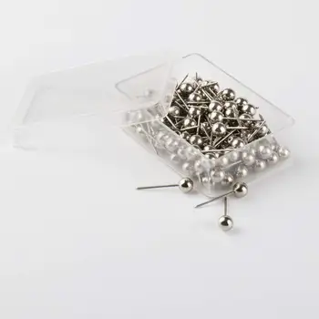 800 Peças Mapa de Tachas 1/8 Polegadas Retro Plástico + metal Esferas de Cabeça Marcação Push Pins, 4 Cores