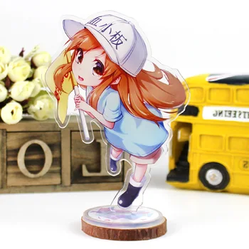 Anime Células ao Trabalho de Acrílico com Suporte de Brinquedos Bonito Anime Meninas Pletelet Figura Decoração Figura de Ação DIY Colecionável Brinquedo Presentes