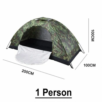 Acampamento ao ar livre Tenda Portátil 1Person Impermeável Dobrável e Tenda de Camuflagem para Camping, Caminhadas, Camping Acessórios