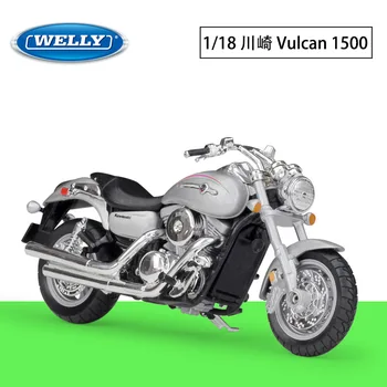 1:18 WELLY Moto Kawasaki Vulcan 1500 Metal Fundido de Liga de Modelo de Brinquedos de Presente
