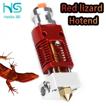 Vermelho Lagarto Radiador de Ultra Precisão impressora 3D extrusora é compatível com o V6 Hotend e CR10 Ender 3 Hotend adaptadores