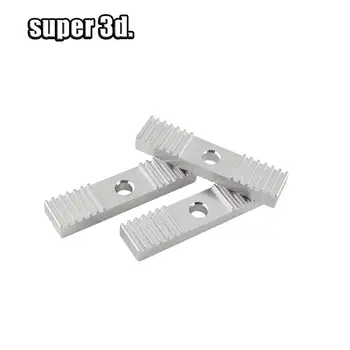 10pcs Reprap DIY GT2 da Correia de Fixação de peças de Alumínio Liga de Dente de passo de 2 mm Braçadeira Fixa Clipe 9*40mm CNC Para Impressora 3D de peças