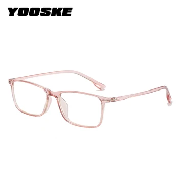 YOOSKE Óptico Vintage TR90 Miopia Óculos Grande faixa Selecionável Terminado Homens Mulheres óculos de Leitura Design Clássico -0.5 -100 -6.0