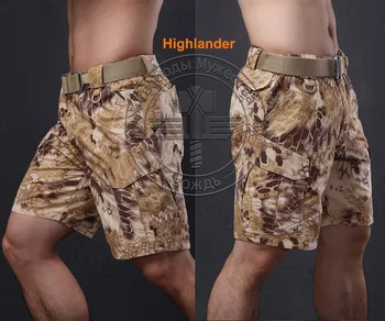 Verão de novo Nômade Militar Shorts Joelho Comprimento de Calças Curtas para a Formação de Camuflagem Ripstop Kryptek Exército Shorts Leve