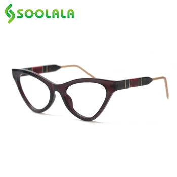 SOOLALA 2020 Novas Olho de Gato Óculos de Leitura Mulheres Cateye Lupa com Presbiopia Leitor de Óculos de Leitura +1.0 1.25 1.5 1.75 para 4.0