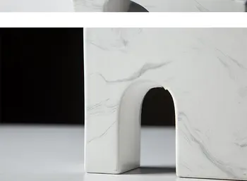 Arte Cerâmica Moderna Castiçal Branco Nórdico Suportes De Vela Tealight Vela Stand De Casamento Centrais Casa Decoração Idéias De Presentes