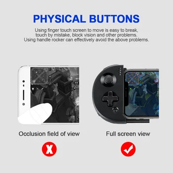 Bluetooth sem fio Identificador de Gamepad Elástico Joystick Controlador Para iOS, Android, Smartphone Gamepad Controlador Para o Telefone Móvel