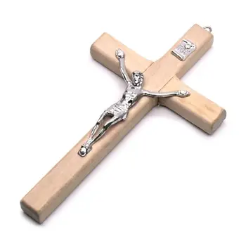 5x de Madeira Cristo Jesus Cruz, Sofrendo Estátua Religiosa da Oração Crucifixo Pingente 449C