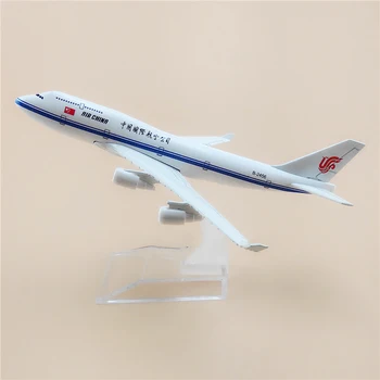 16cm de 1:400 Escala de Aviões da Air China Boeing B747 Metal Fundido Modelo de Avião da Aviação Decoração Colecionáveis