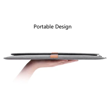 Tecido Laptop Saco Impermeável Tablet PC Caso Manga de Negócios de Bolsa, Com Ímã de Bloqueio da Tampa para o iPad, o Macbook HUAWEI XIAOMI LENOVO